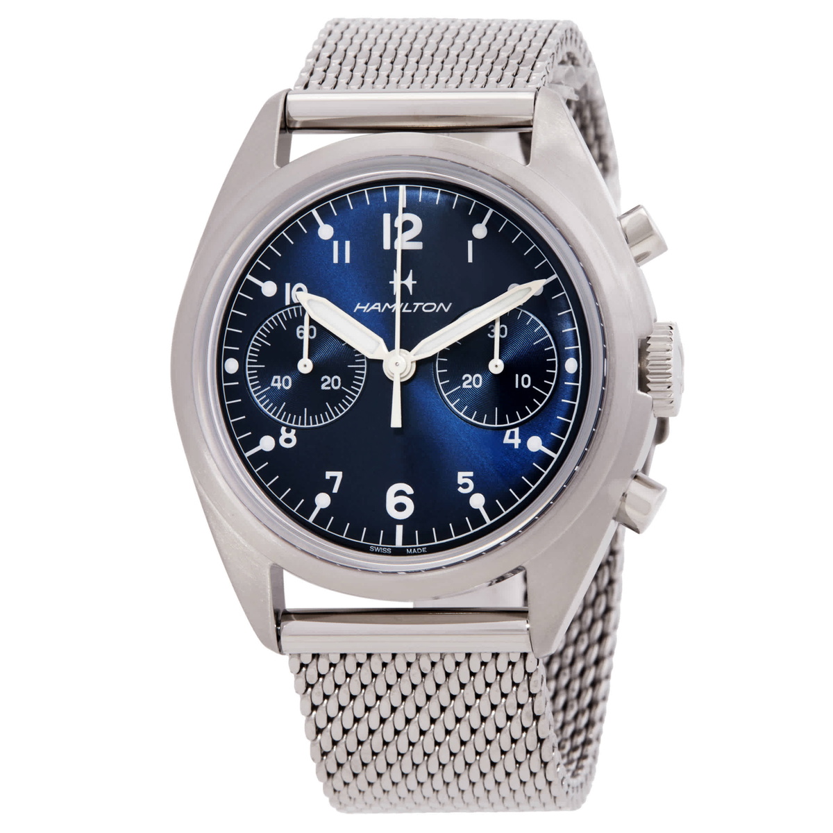 Hamilton Khaki Aviation Pilot Pioneer Chronograph Hand Wind Mens Watch H76409140