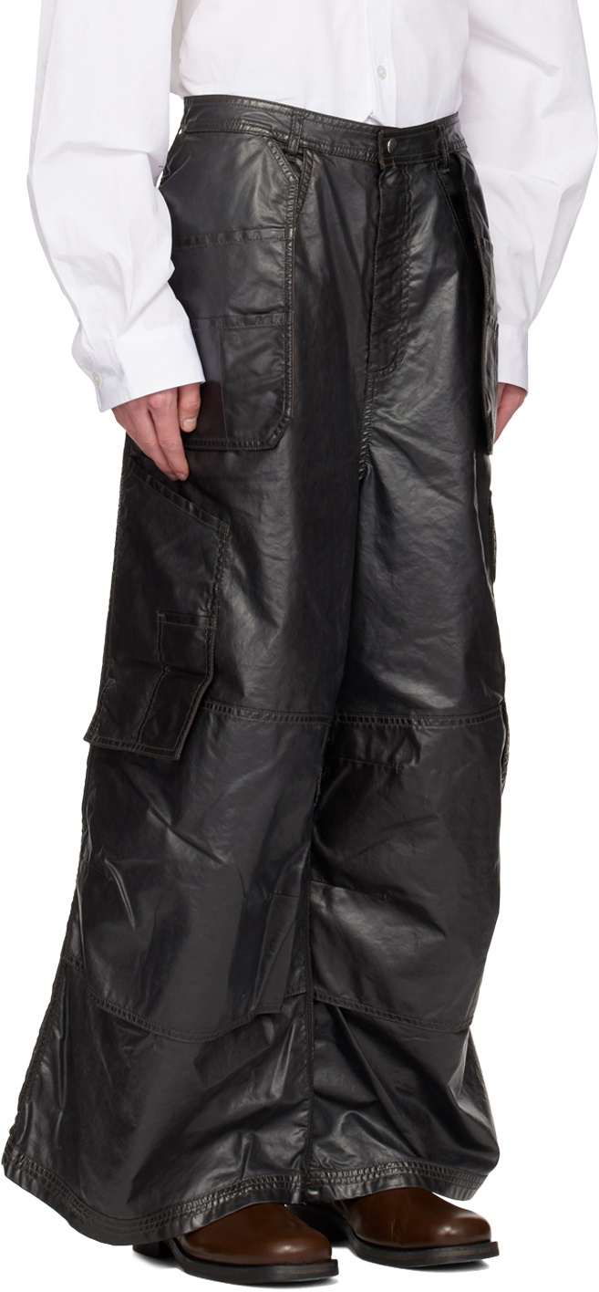 Hed Mayner Brown Layered Cargo Pants Hed Mayner