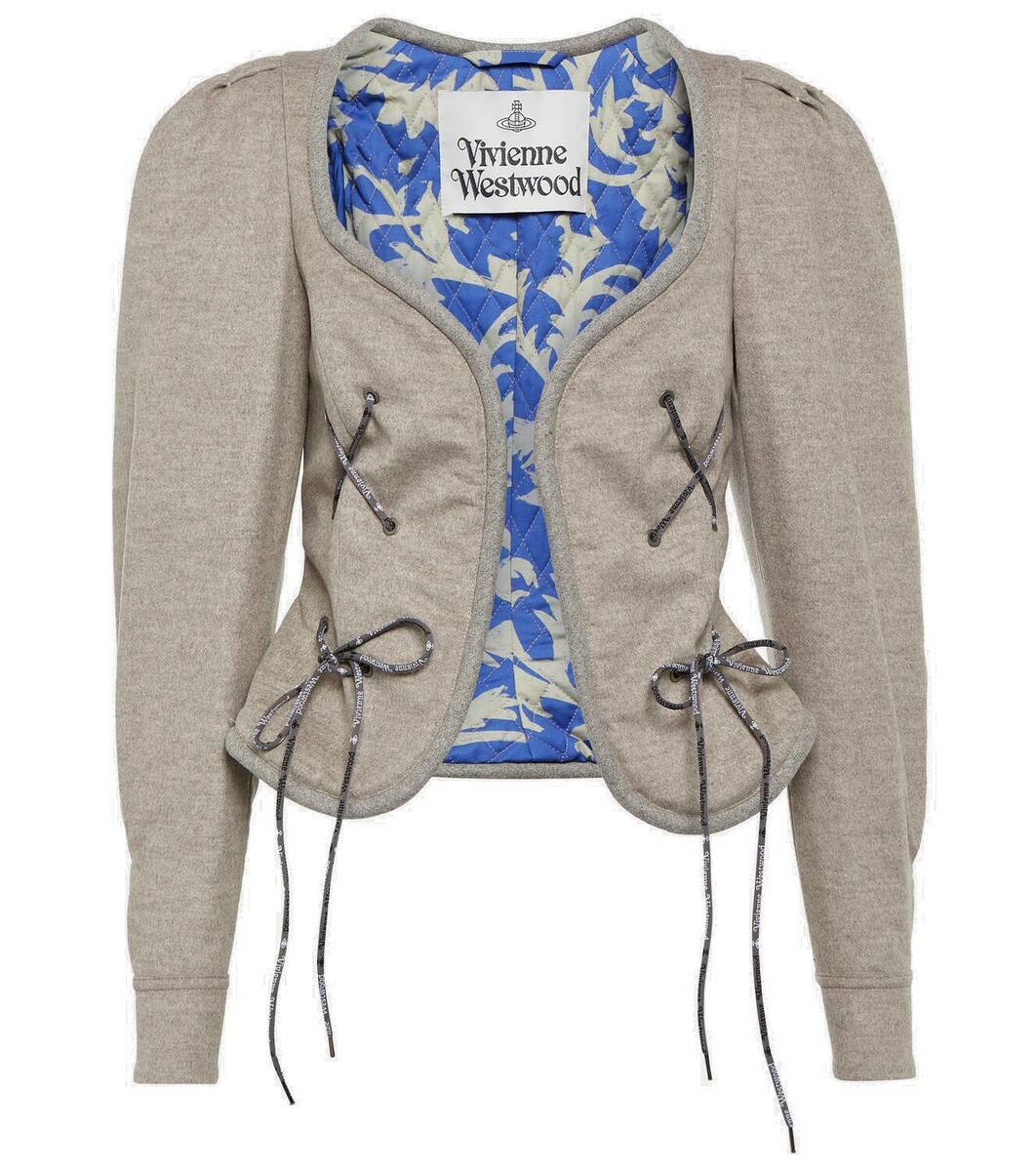 VIVIENNE WESTWOOD ジャケット Gexi Spencer wool-blend 851800 Vivienne Westwood Gexi Spencer wool-blend jacket Vivienne
