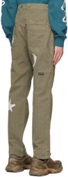 Palm Angels Khaki 'Nightsky' Cargo Pants