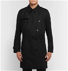 Burberry - Kensington Cotton-Gabardine Trench Coat - Men - Black