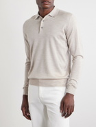 FEDELI - Sportman Cashmere and Silk-Blend Polo Shirt - Gray