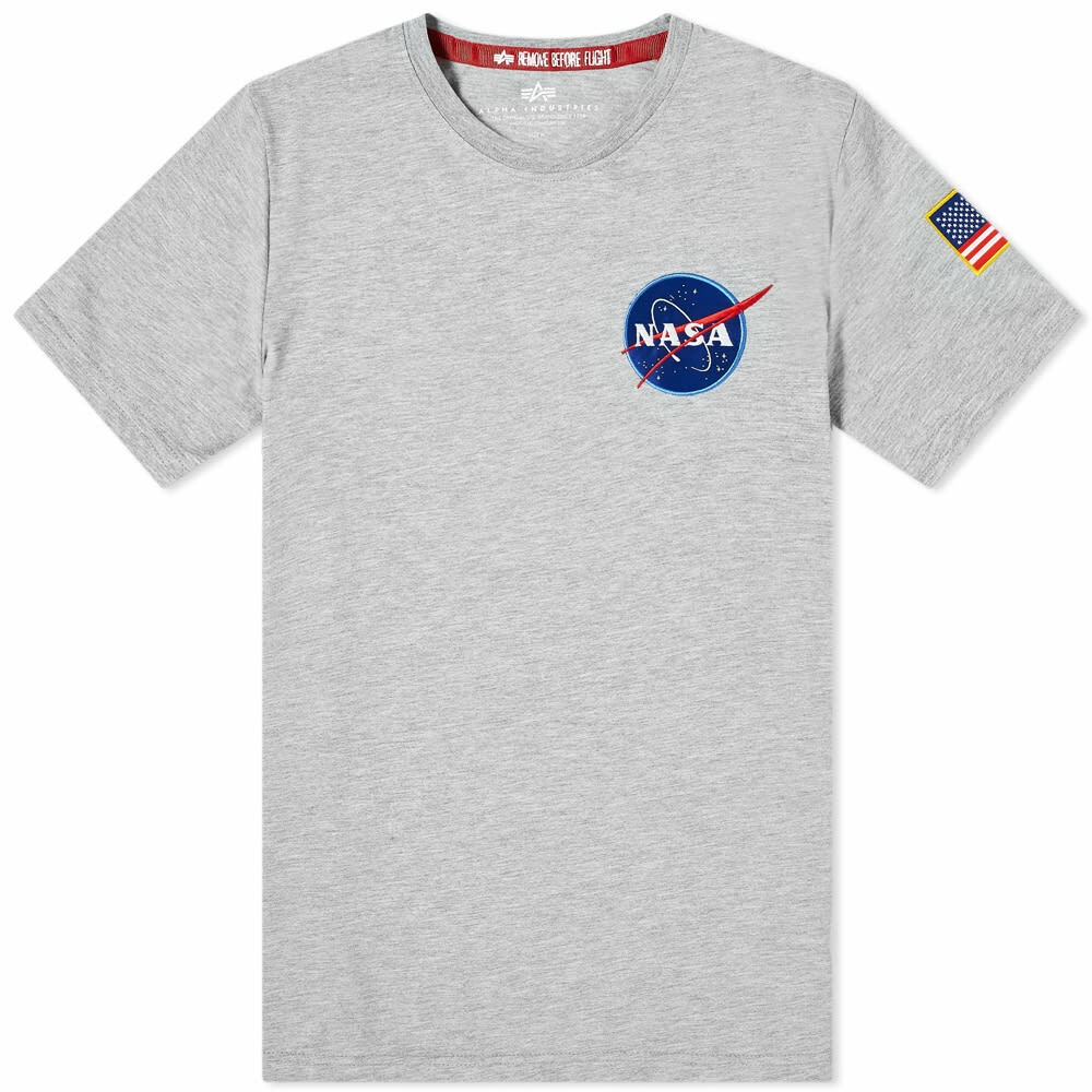 Alpha Industries Men\'s Space Shuttle T-Shirt in White Alpha Industries