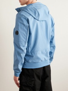 C.P. Company - Logo-Appliquéd Shell-R Hooded Jacket - Blue