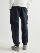 Stone Island - Slim-Fit Tapered Logo-Appliquéd Cotton-Jersey Sweatpants - Blue