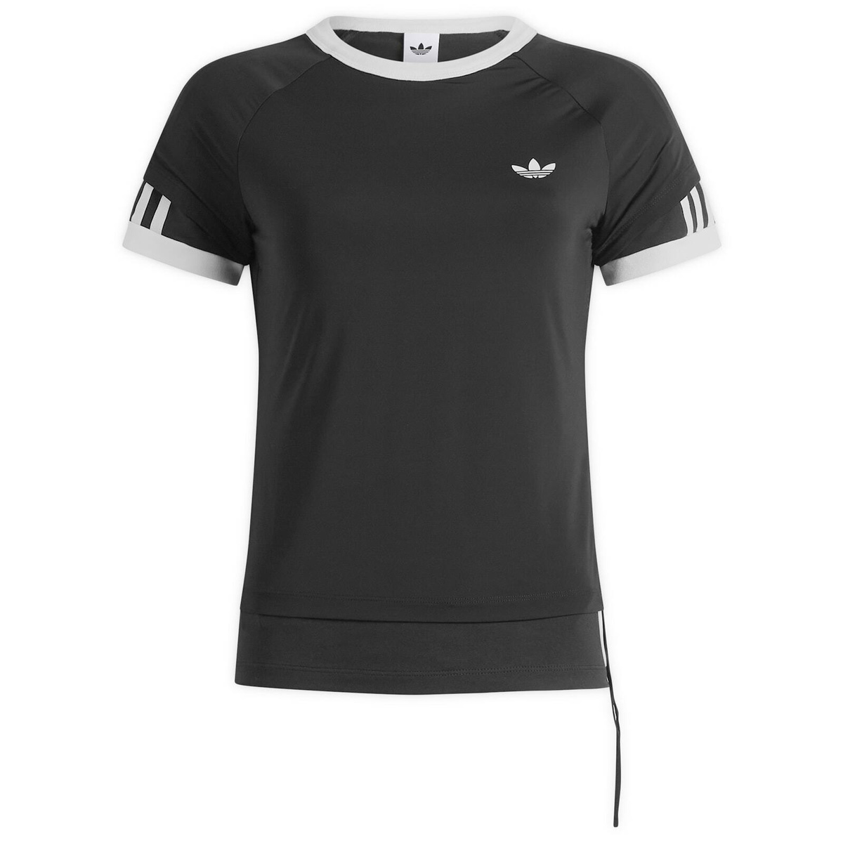 Adidas Women's Layered Cali T-Shirt in Black/Black