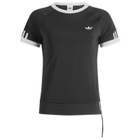 Adidas Women's Layered Cali T-Shirt in Black/Black