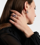 Yeprem 18kt white gold ring ((750/1000)) with diamonds and tanzanite