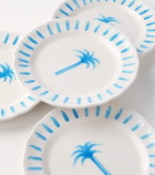 Les-Ottomans Palm set of 4 ceramic plates