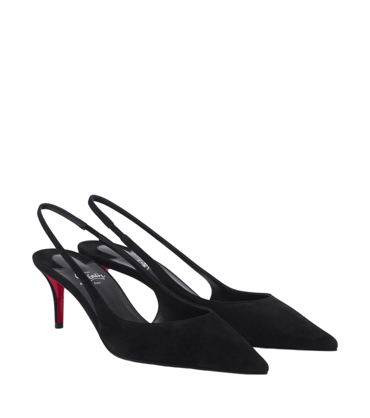 Photo: Christian Louboutin Miss Z suede slingback pumps