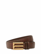 ETRO Reversible Logo Leather Belt