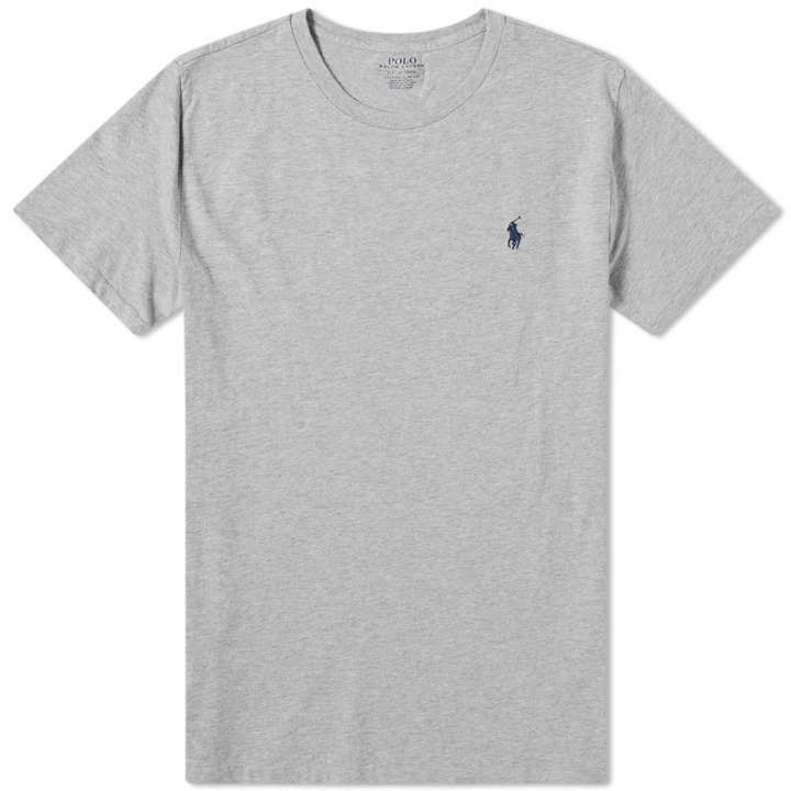 Photo: Polo Ralph Lauren Custom Fit Tee Grey Heather