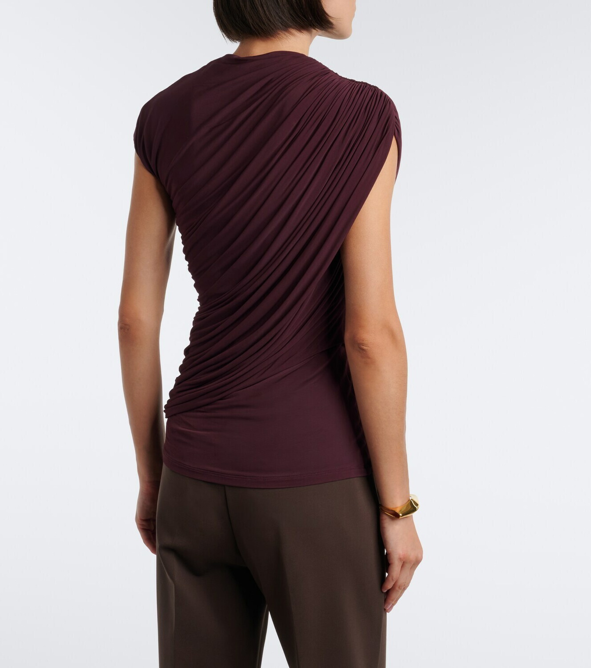 Tove Khari draped jersey top
