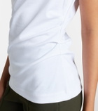 Vince Draped cotton jersey top