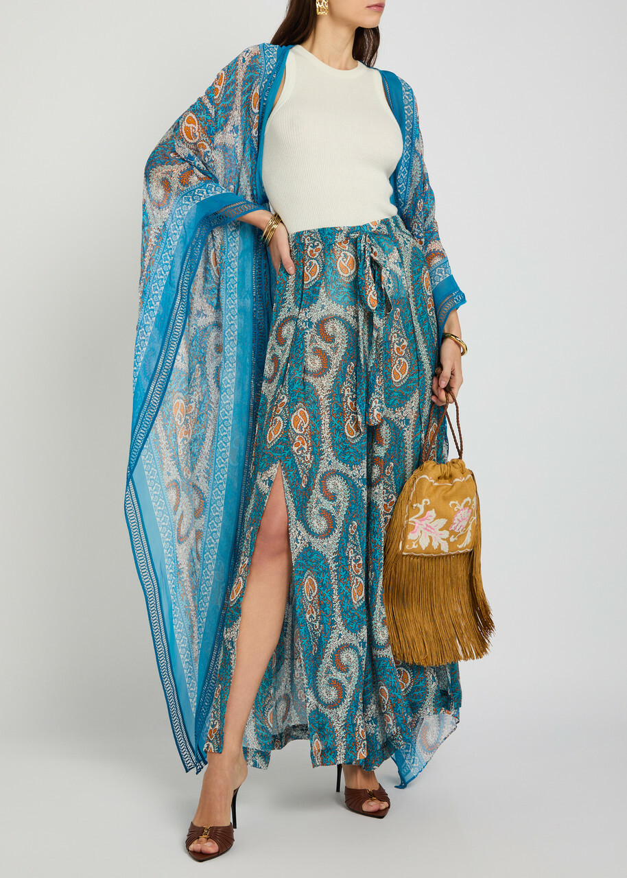 Etro Patterned Wide-leg Trousers No Colour