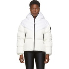Moncler White Down Guenioc Coat