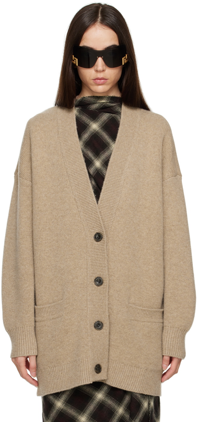 Cardigan Isabel Marant - Taille M - Couleur Taupe - Coton - Occasion Très Bon état