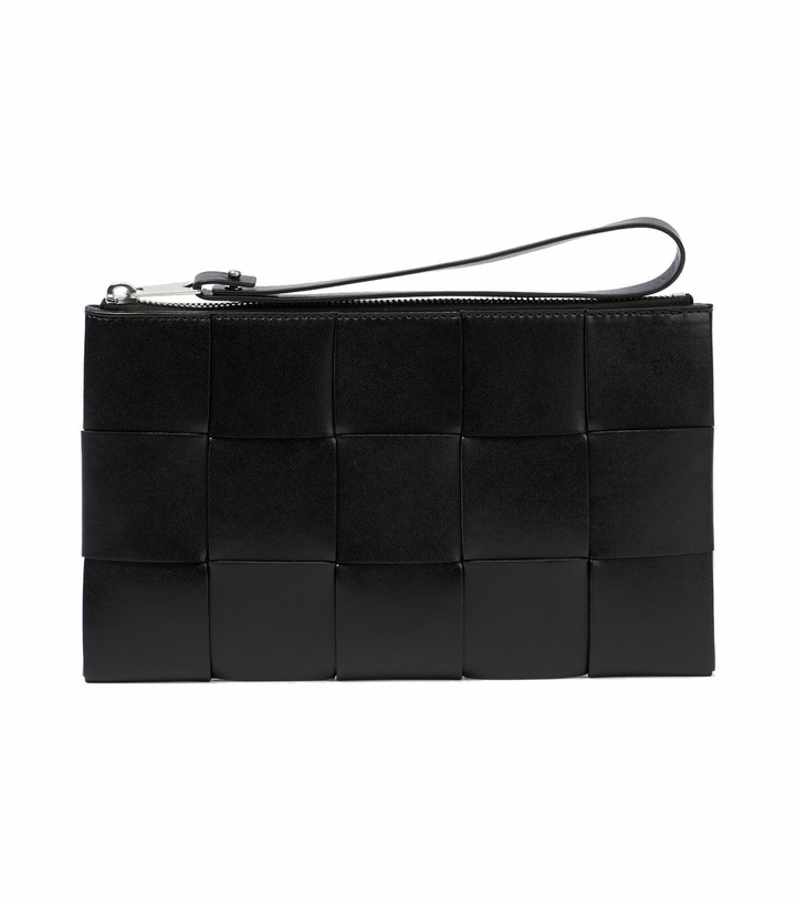 Photo: Bottega Veneta - Intreccio Small leather pouch