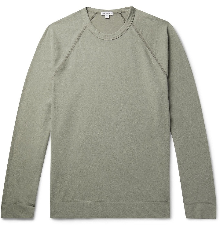 Photo: James Perse - Brushed Cotton-Blend Jersey T-Shirt - Neutrals