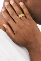 Diesel Gold-tone stainless steel ring - Rings - Unisex - Gold