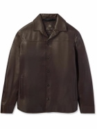 Loro Piana - Bruno Leather Overshirt - Brown