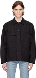 Naked & Famous Denim Black Chore Jacket