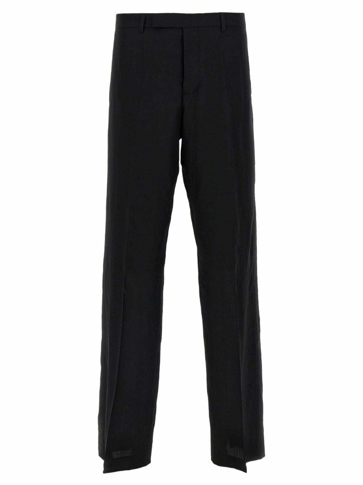 Rick Owens Black Drawstring Slim Astaires Cropped Trousers