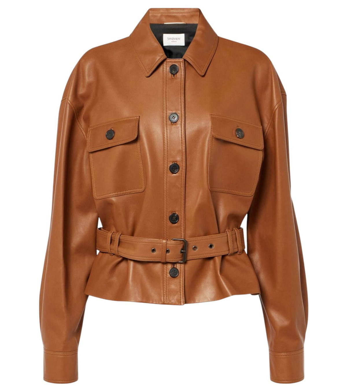 Saint Laurent New £950 Vintaged Denim Saharienne Denim Jacket S