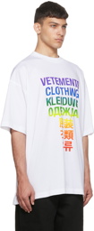 VETEMENTS White 'Vetements' Translation T-Shirt