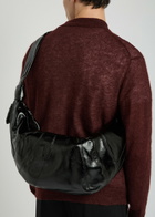Lemaire Croissant Large Glossed Leather Shoulder Strap - Black - One Size