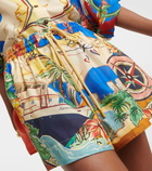 Zimmermann Alight printed silk shorts