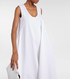 Khaite Coli cotton poplin midi dress