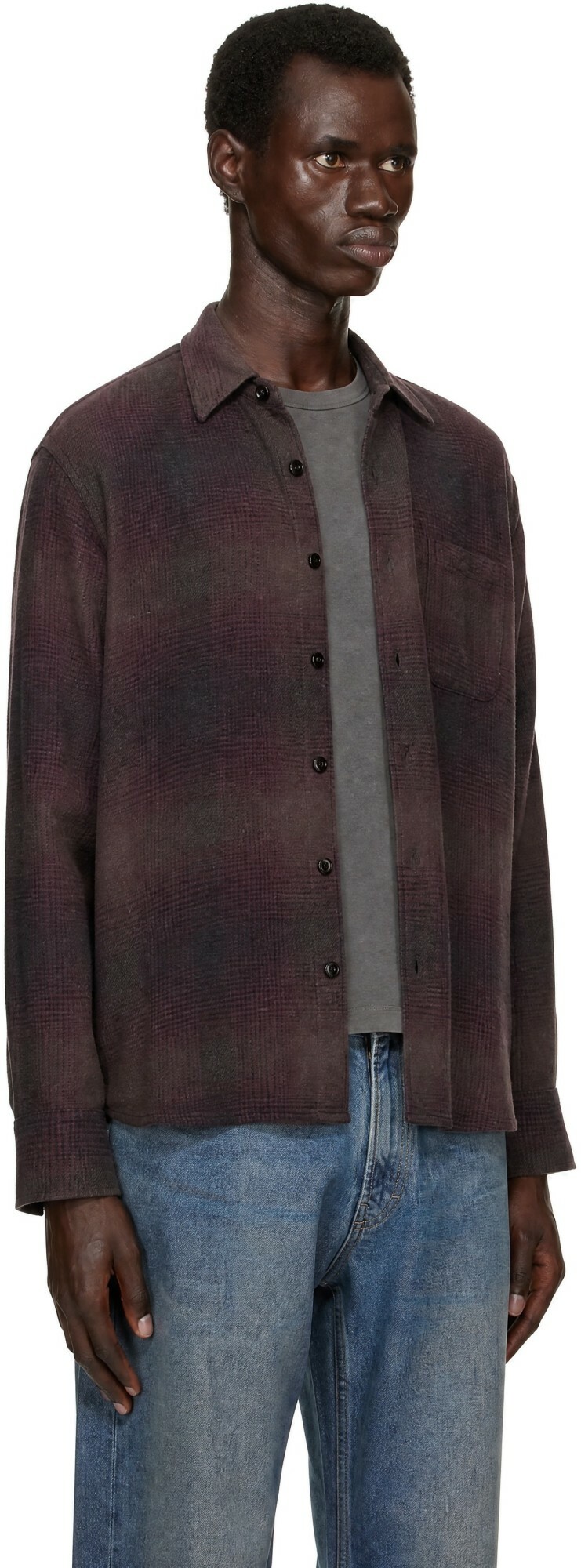 OUR LEGACY Burgundy Above Shirt