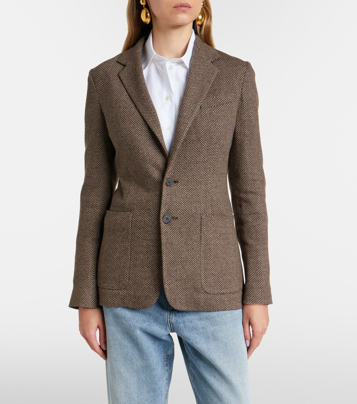 Ralph Lauren Collection Hailey wool, silk, and cashmere blazer