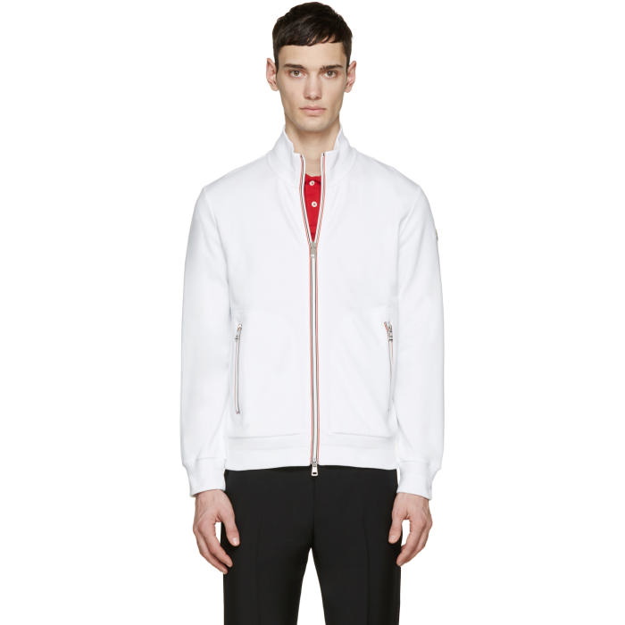 Photo: Moncler White French Terry Zip-Up