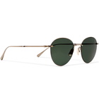 Mr Leight - Mulholland S Round-Frame Gold-Tone Sunglasses - Gold