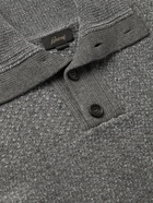 Brioni - Silk, Wool and Cashmere-Blend Sweater - Gray