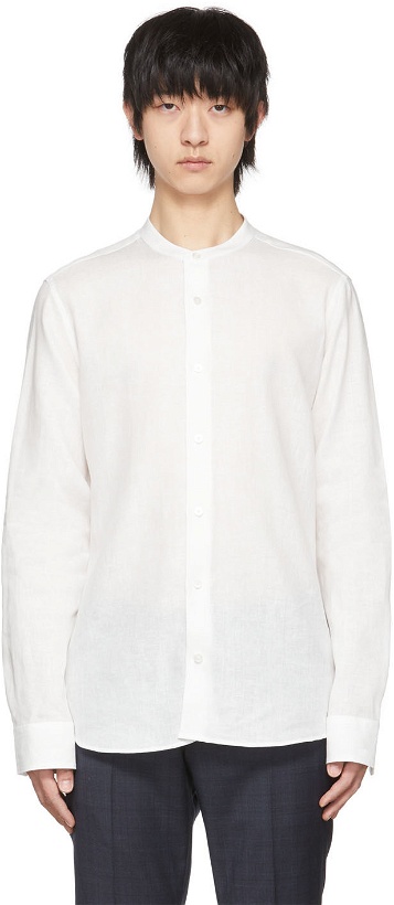 Photo: Z Zegna White Linen Shirt