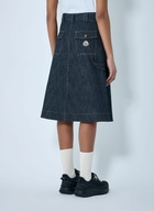 Moncler Button-Front Denim Midi Skirt