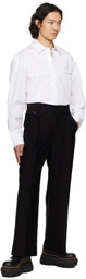 Feng Chen Wang White Paneled Shirt