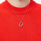 A.P.C. Men's Lock Necklace in Silver