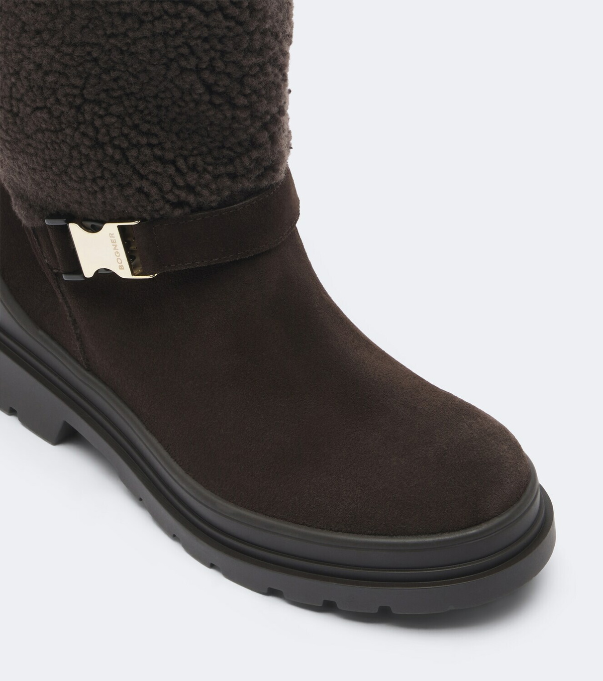 Bogner St. Moritz suede and shearling boots