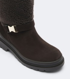 Bogner St. Moritz suede and shearling boots