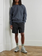 FrizmWORKS - OG Pigment-Dyed Cotton-Jersey Sweatshirt - Blue