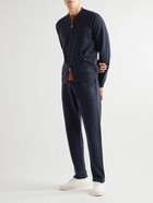 Thom Sweeney - Virgin Wool and Cashmere-Blend Zip-Up Cardigan - Blue