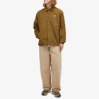 Men's AAPE Now Lightweight Coach Jacket in Green (Brown)