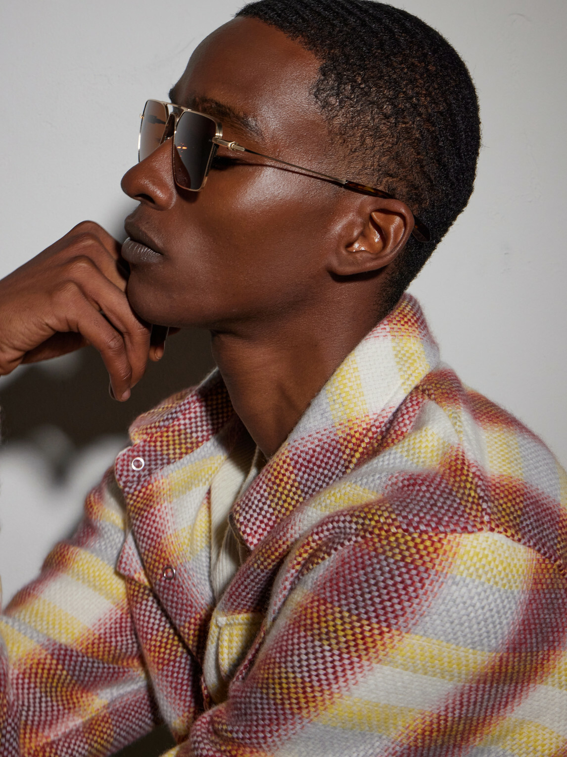 Jacques Marie Mage - Nick Fouquet Nellcôte Square Frame Metal Sunglasses