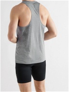 NIKE RUNNING - TechKnit Ultra Perforated Recycled Dri-FIT Tank Top - Gray