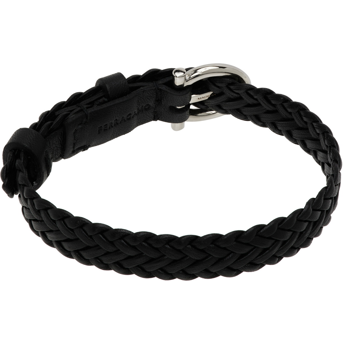 Ferragamo Braided Leather Bracelet