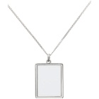 Dheygere Silver White Board Necklace